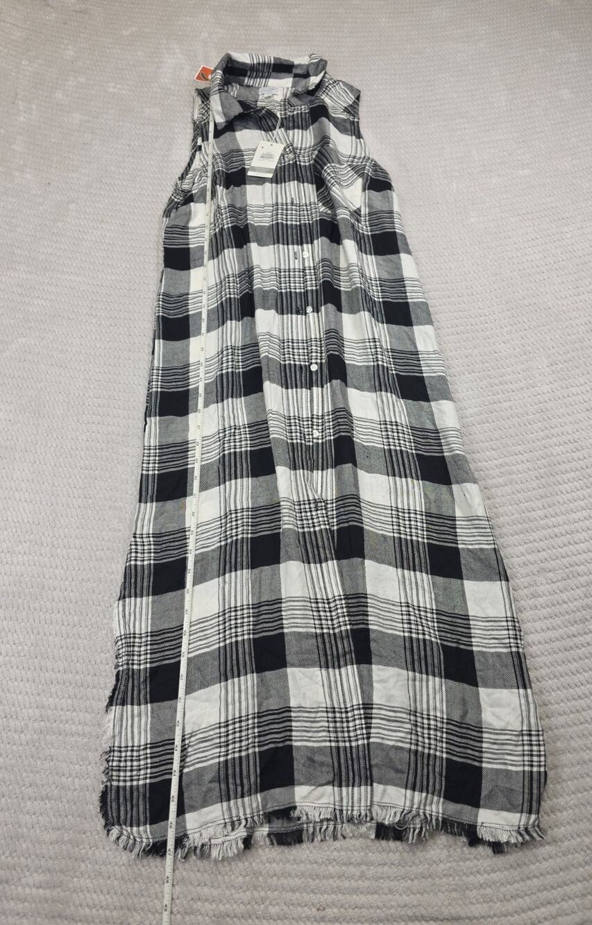 Mudpie Dress Womens Small Lou Buttondown Dress Plaid New